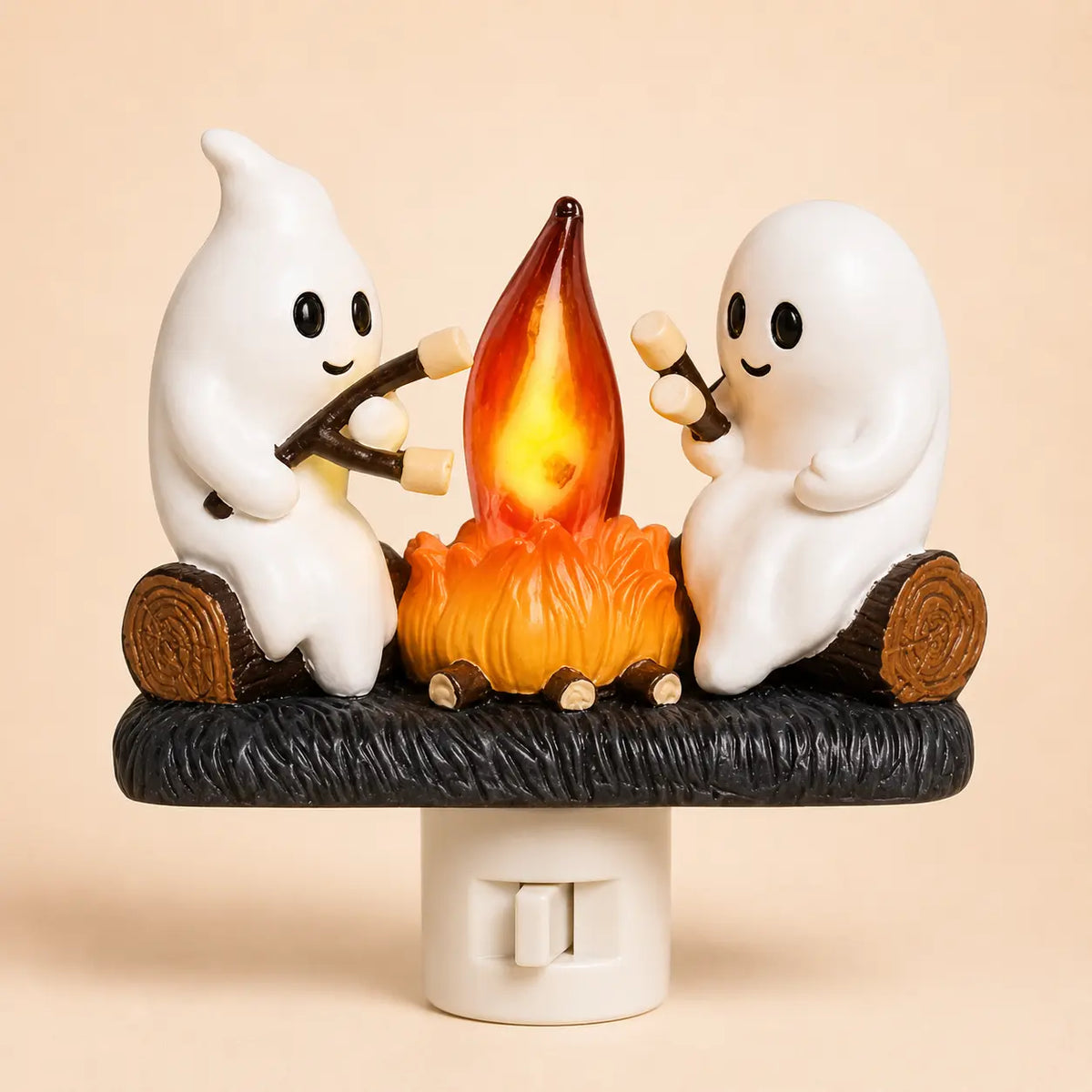 Ghost campfire plug-in night light