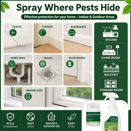 Multi-Purpose Pest Control Kit – For Roaches, Ants, Spiders, Bed Bugs & 40+ Household Pests, Indoor & Outdoor Application, Pet & Family Friendly When Used As Directed, Makes 1 Gallon Ready-to-Use Spray Mixture