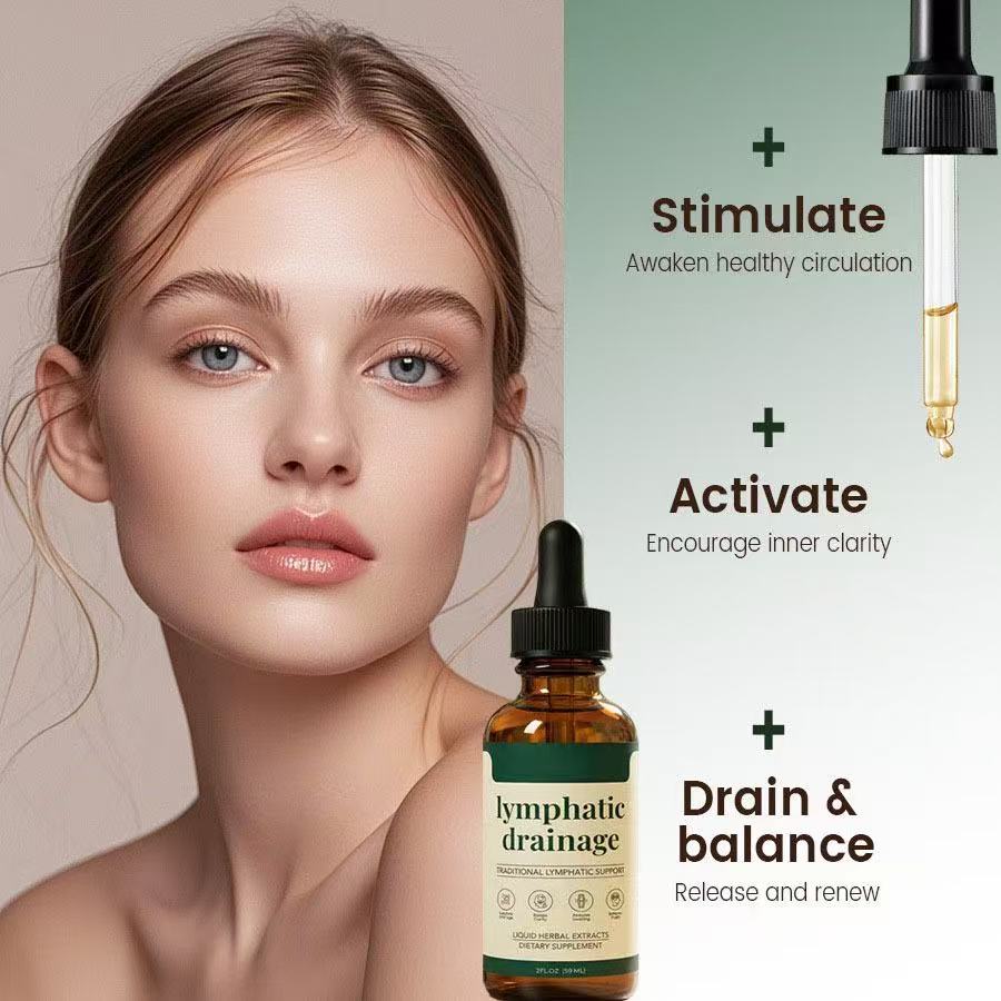 2pcs Lymphatic Drainage Drops，Organic Lymphatic Drainage Supplement, Boosts Immunity Vitality, Portable Dropper Design, Supports Lymphatic Health,2 Fl Oz，Healthcare Natural #SummerVibes