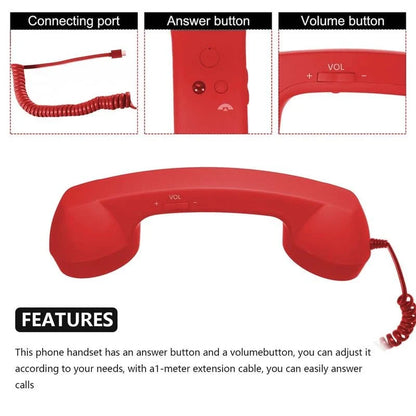 ☎️Retro telephonehandset with Type-Cinterface📞