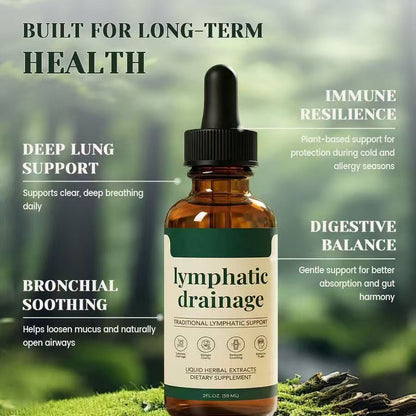 2pcs Lymphatic Drainage Drops，Organic Lymphatic Drainage Supplement, Boosts Immunity Vitality, Portable Dropper Design, Supports Lymphatic Health,2 Fl Oz，Healthcare Natural #SummerVibes