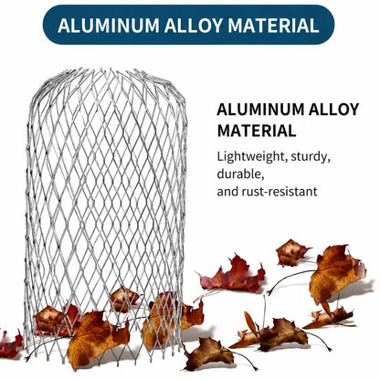 Aluminum Alloy Gutter Guard Filter 2 PCS, Roof Rain Gutter Downspout Strainer, Anti‑Clog Leaf Debris Catcher for Home Drainage System
