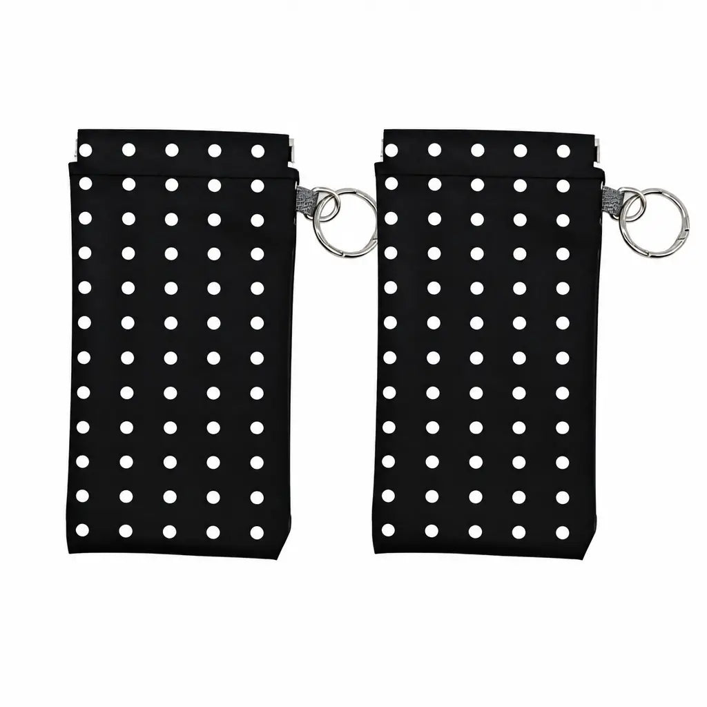 Soft PU Leather Sunglasses Pouch Elastic Opening Eyeglasses Bag, Portable Anti-Scratch Glasses Storage Case With Built-in Cleaning Cloth And Keychain, Minimalist Lightweight Protective Sleeve For Daily Travel Outdoor Women Men Accessories