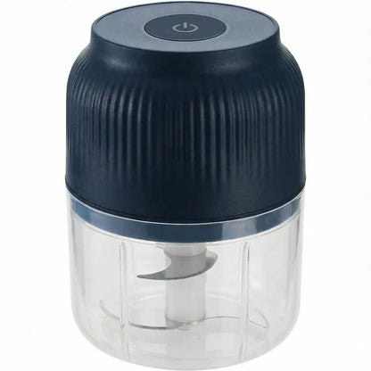 Electric Garlic Chopper, 4 Sharp Blades，Portable Veggie Chopper, 350ML Garlic Grinder Masher Onion Chopper, Blender to Vegetable, Cordless Food Processor for Ginger, Chili, Fruit, Meat, Spices, Beans, etc