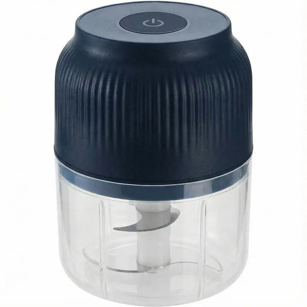 Electric Garlic Chopper, 4 Sharp Blades，Portable Veggie Chopper, 350ML Garlic Grinder Masher Onion Chopper, Blender to Vegetable, Cordless Food Processor for Ginger, Chili, Fruit, Meat, Spices, Beans, etc