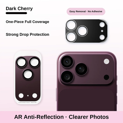 1-Piece Metal Frame Camera Lens & Module Protector for iPhone 18/17 Series, Mobile Phone Accessory with 9H+ Military Grade Tempered Glass, Full Coverage, Anti-Scratch, 12ft Shatterproof, Shockproof, Casing Friendly, Cosmic Orange