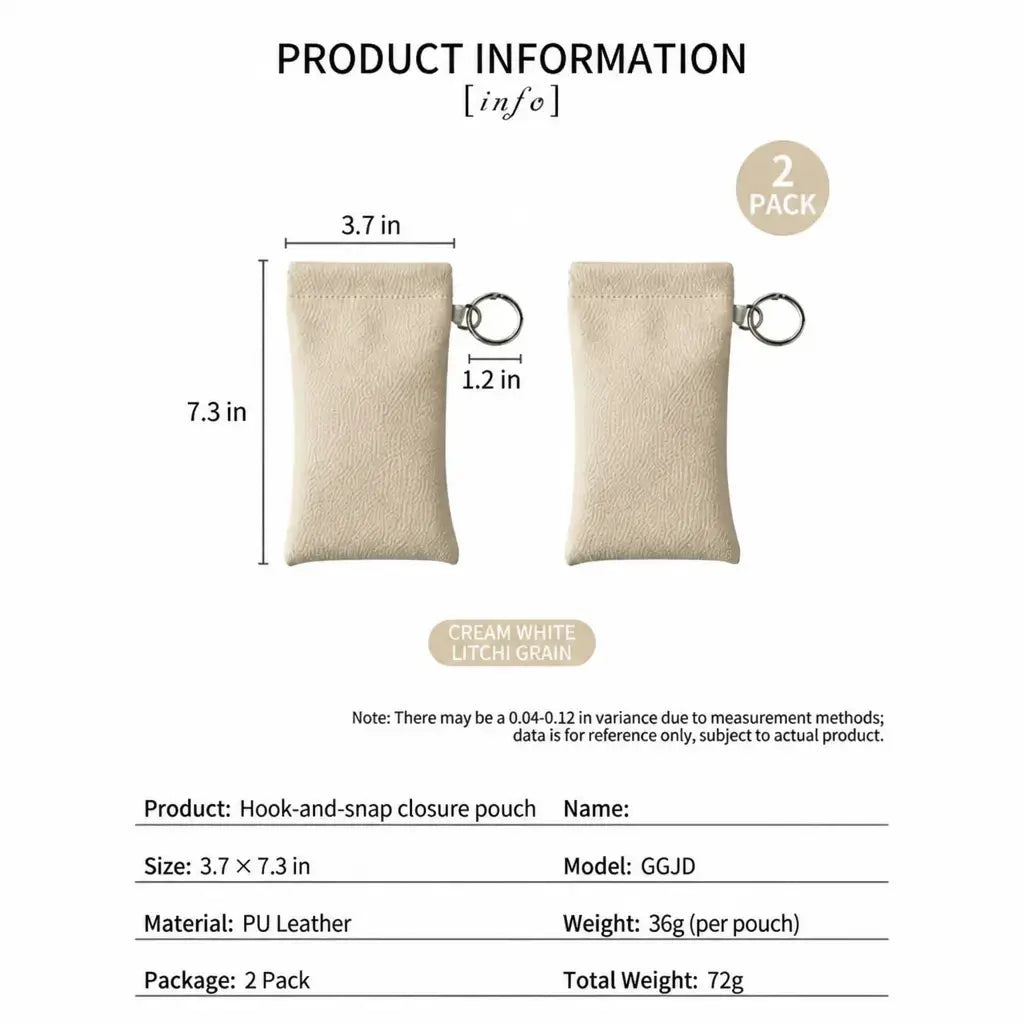 Soft PU Leather Sunglasses Pouch Elastic Opening Eyeglasses Bag, Portable Anti-Scratch Glasses Storage Case With Built-in Cleaning Cloth And Keychain, Minimalist Lightweight Protective Sleeve For Daily Travel Outdoor Women Men Accessories