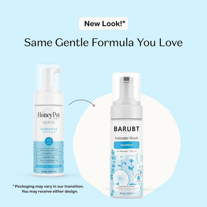 Sensitive Intimate Wash - Hypoallergenic Cleanser for Daily Care - Herbal Infused - PH Balanced Plant Based Natural Hygiene Products - 5.51 Fluid Oz