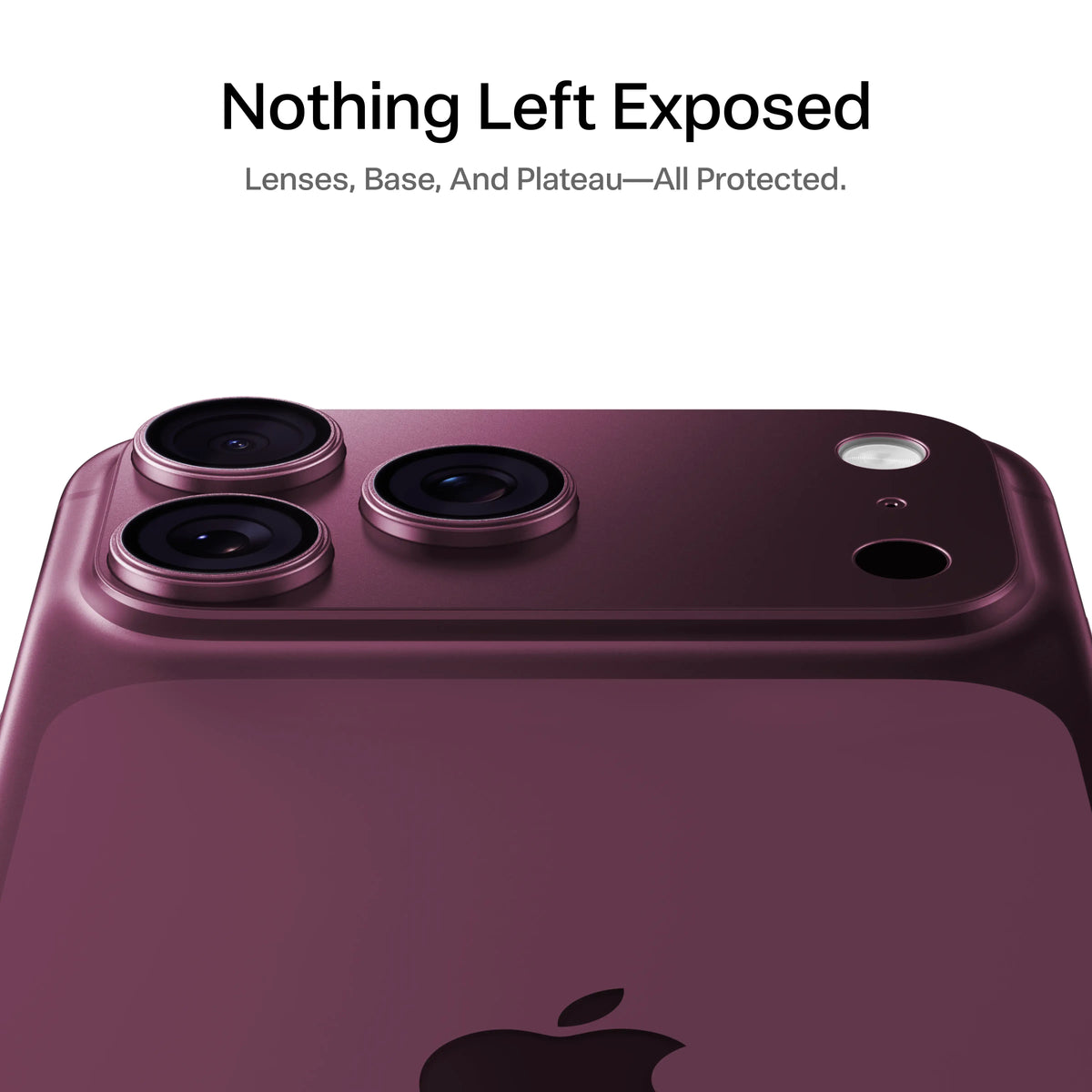 1-Piece Metal Frame Camera Lens & Module Protector for iPhone 18/17 Series, Mobile Phone Accessory with 9H+ Military Grade Tempered Glass, Full Coverage, Anti-Scratch, 12ft Shatterproof, Shockproof, Casing Friendly, Cosmic Orange