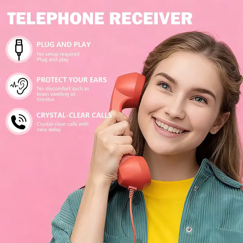 ☎️Retro telephonehandset with Type-Cinterface📞