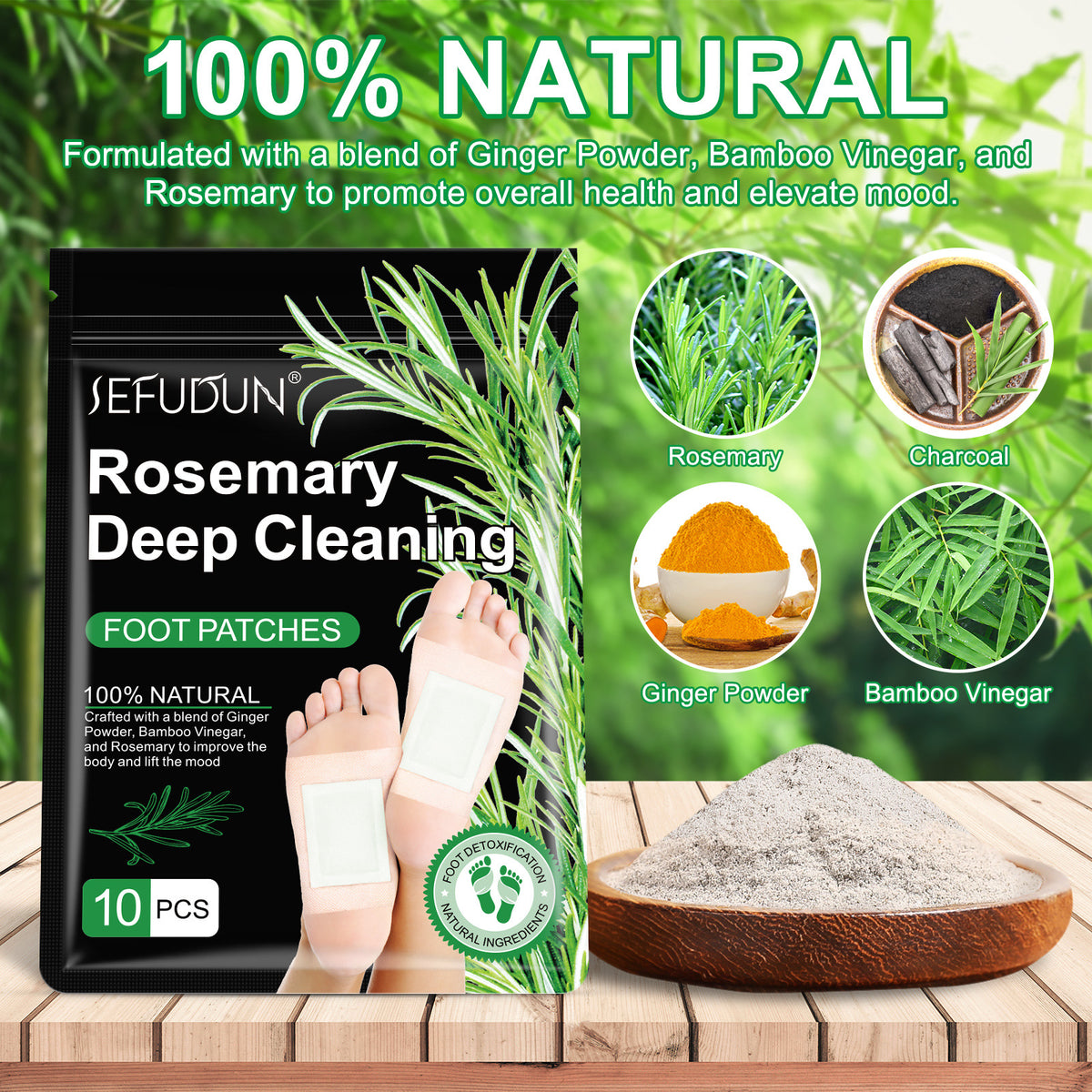 Natural Foot Detox Patches - Herbal Overnight Foot Pads for Relaxation, Deep Cleansing Foot Care & Better Sleep Routine