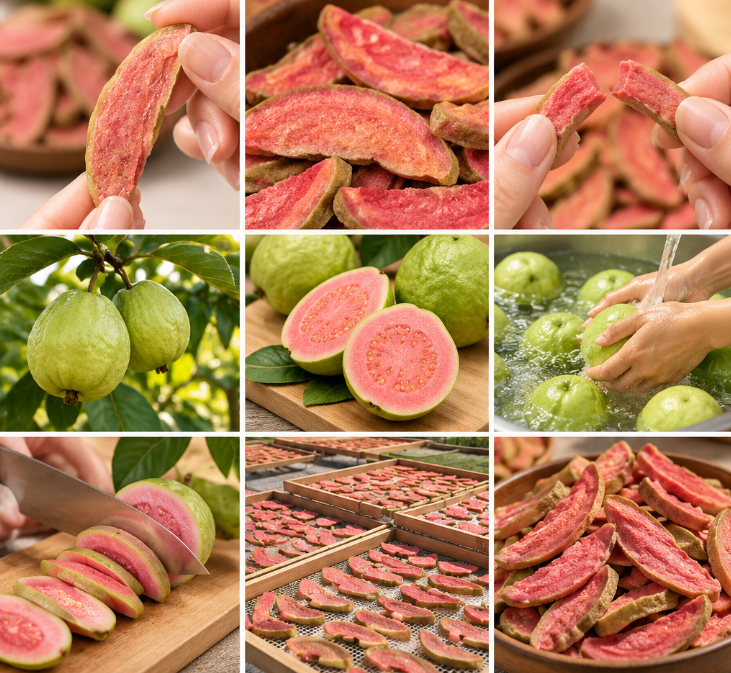 Pink Guava Dried Fruit Slices – Naturally Sweet, Fiber-Rich Snack for a Lighter Daily Routine
