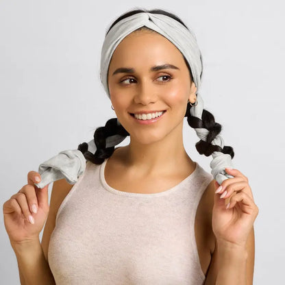 Heather Gray  Active Curling Headband – Kitsch Heatless Hair Curler for Soft Waves & Curls