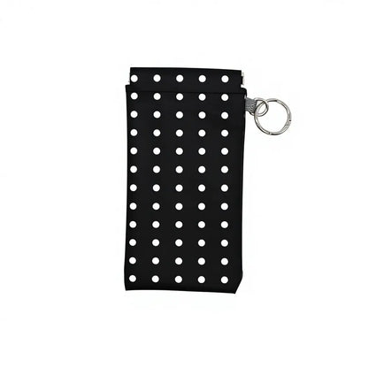 Soft PU Leather Sunglasses Pouch Elastic Opening Eyeglasses Bag, Portable Anti-Scratch Glasses Storage Case With Built-in Cleaning Cloth And Keychain, Minimalist Lightweight Protective Sleeve For Daily Travel Outdoor Women Men Accessories