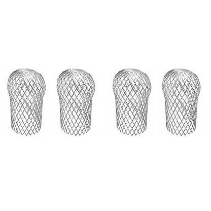 Aluminum Alloy Gutter Guard Filter 2 PCS, Roof Rain Gutter Downspout Strainer, Anti‑Clog Leaf Debris Catcher for Home Drainage System