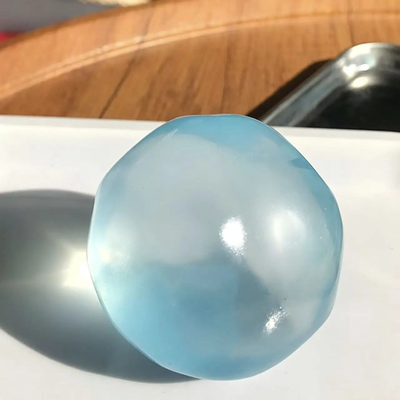 6cm Anti-Stress Kokosöl Squishy Fidget Spielzeug Weicher Kokosöl Stressball Kein Rebound Hochwertiges Aussehen Wiederverwendbarer Kokosöl Quetschball Adhs Schreibtisch Deko, Super Weiche Squishy Textur-MM