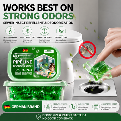 30Pcs Drain Deodorizer Beads – Long-Lasting Freshness for Sinks & Toilets
