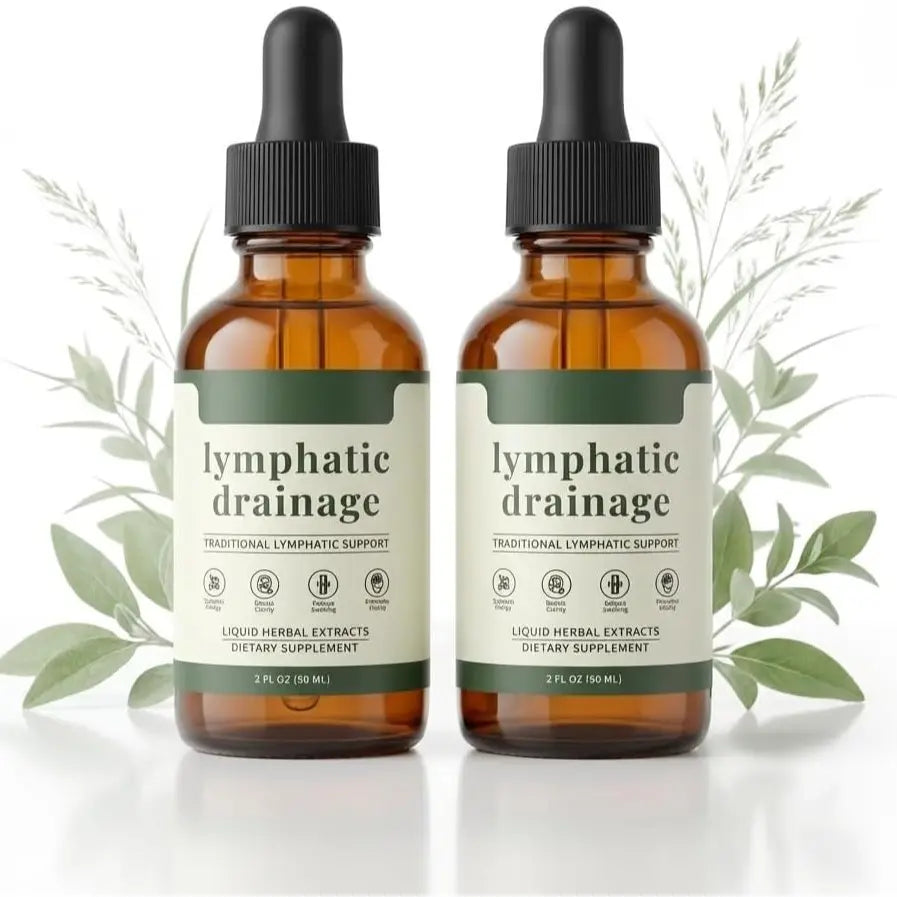 2pcs Lymphatic Drainage Drops，Organic Lymphatic Drainage Supplement, Boosts Immunity Vitality, Portable Dropper Design, Supports Lymphatic Health,2 Fl Oz，Healthcare Natural #SummerVibes