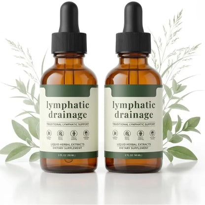 2pcs Lymphatic Drainage Drops，Organic Lymphatic Drainage Supplement, Boosts Immunity Vitality, Portable Dropper Design, Supports Lymphatic Health,2 Fl Oz，Healthcare Natural #SummerVibes